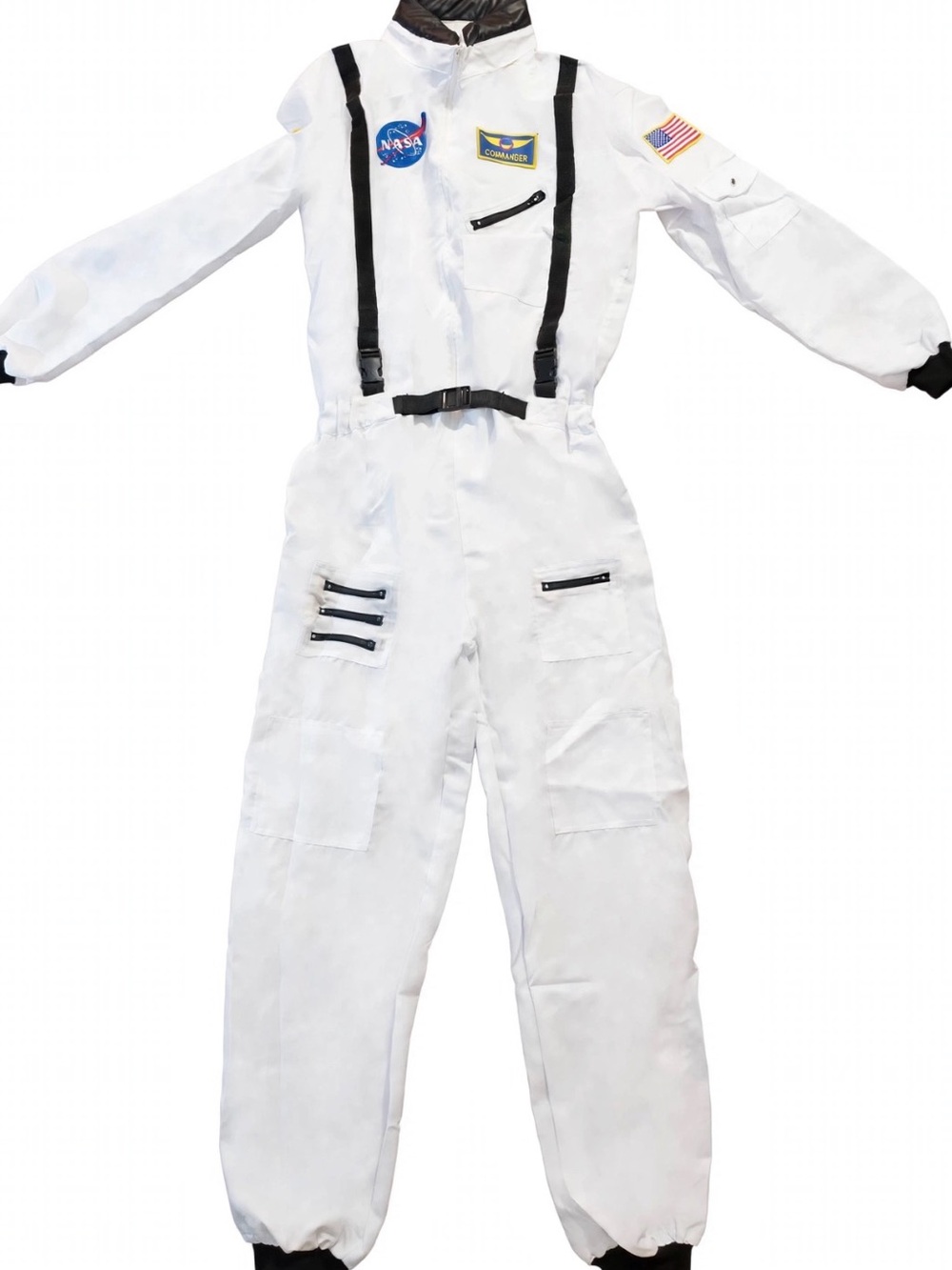 Astronaut Costume Halloween Jumpsuit White NASA Space Suit Adult